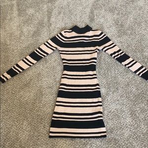 Fitted sweater dress